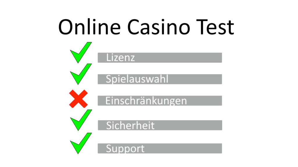 Online Casino Test Kriterien