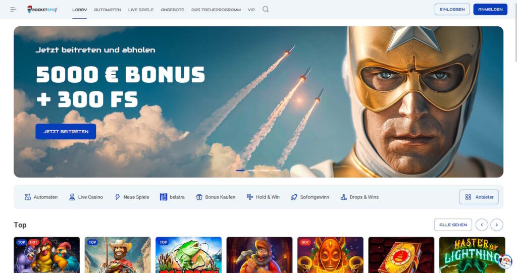 RocketSpin Startseite